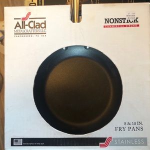 All-Clad set new stainless non stick frying pans